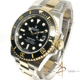 Rolex Submariner Date 116613LN Ceramic Black Date 18k Gold Steel (2017)