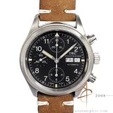 IWC 3706 Flieger Chronograph Day Date Tritium Black Dial