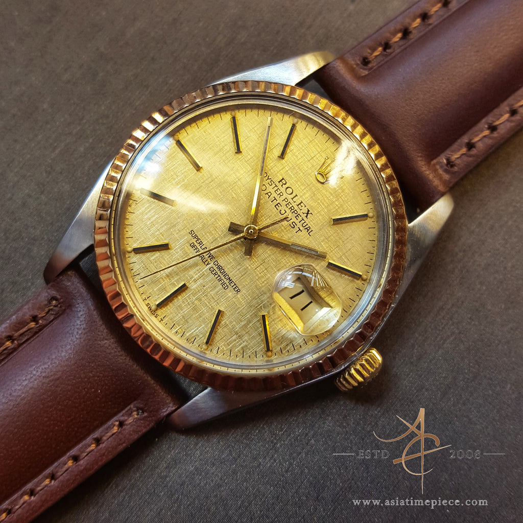 Rolex Datejust 16013 Linen Dial Vintage Watch (1979) – Asia