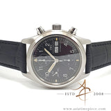 IWC 3706 IW3706 Flieger Chronograph Day Date Tritium Black Dial