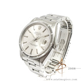 Rolex Oyster Date 1501 Engine Turned Bezel Vintage Watch (1960)