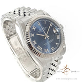 Rolex Midsize Datejust Rare Blue Dial Ref 68274  (Year 1996)