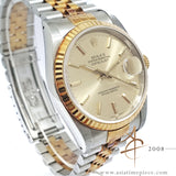 Full Set Unpolished Rolex Datejust 16233 Champagne Dial (1990)