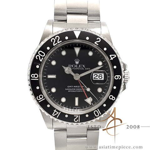 Rolex GMT Master II 16710 Swiss Only Transitional Dial Black Knight (1998)
