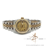 Rolex Lady Datejust 69173 Champagne Roman Dial Vintage Watch (1984)