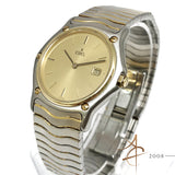 Ebel Classic Wave Ref 184908 Quartz 18K Gold Electroplated Steel Men's Watch