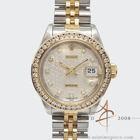Rolex Datejust Ladies 69173 Diamond Computer Dial No Pinhole (1993)