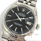 Rare Rolex Datejust 1601 Slate Grey Dial Vintage Watch