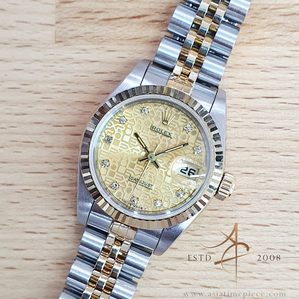 Rolex Datejust Lady 26 Ref 69173 Computer Diamond Dial No Pinhole (1995)