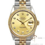 Rolex Datejust 16233 Diamond Champagne Dial (1995)