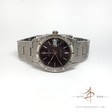Rolex 15210 Stainless Steel Black Dial Engine-turned Bezel Vintage Watch (1997)