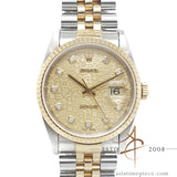 Rolex Datejust 16233 Diamond Computer Dial No Pinhole (1996)