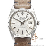 Rolex Datejust Ref 16014 Silver Linen Dial Vintage Watch (1978)