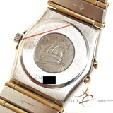 Omega Constellation 18K Gold Steel Quartz Ladies Watch