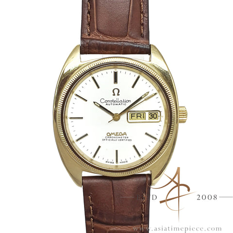 Omega Constellation C Shape Gold Cap Automatic Vintage Watch