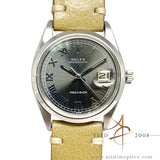 Rolex Precision 6694 Custom Grey Roman Dial Vintage Watch (1971)
