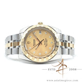 Tudor Classic Date 21013 Diamond Set Champagne Dial