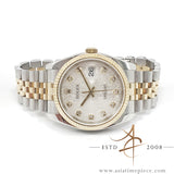 Rolex Datejust 36 Ref 116233 White Computer Diamond Dial