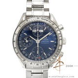 Omega Speedmaster Triple Date 35233000 Blue Dial