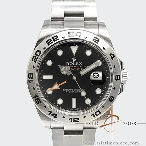 Rolex Explorer II 216570 Black Dial 42mm Full Set
