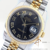 Rolex Datejust Black Sunbeam Dial 116233 (2008)