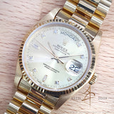 Rolex 18038 Day-Date President 18K Gold Diamond Baguette Dial (1979)