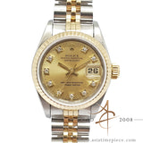 Rolex Lady Datejust 69173 Champagne Diamond Dial (1990)