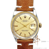 Rolex Datejust 1601 Rare Matte Gold Dial Vintage Watch (1978)