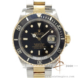 Rolex Submariner Date 16613 Black Tritium Dial 18k Yellow Gold (1990)