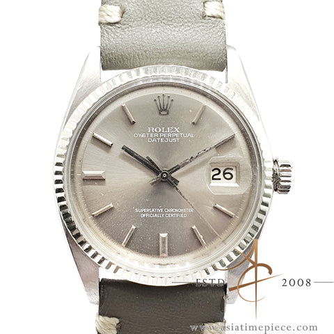 Rare Rolex Datejust 1601 Ghost Grey Sigma Dial Vintage Watch (1967)
