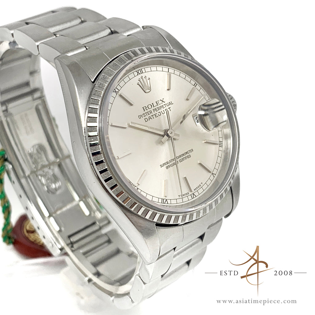Rolex Datejust 16220 Engine Turned Bezel (Year 1997) – Asia