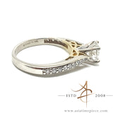 1.30 Carat Natural Diamond Engagement Proposal Wedding Ring 18k Band Size 6.5