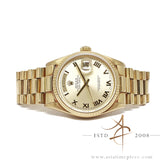 Rolex 18038 Day-Date President 18K Gold Champagne Roman Dial (1986)