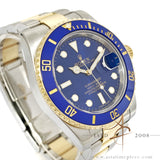 Rolex Submariner Date Ceramic Blue 116613LB Rolesor 18K Gold Steel (2014)