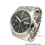 IWC 3706 Flieger Chronograph Day Date Tritium Dial Bracelet w/ Papers