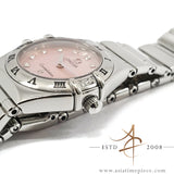 Omega Constellation Pink Mother of Pearl Diamond My Choice Quartz 1566.66.00