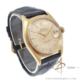 Rolex Datejust Ref 6605 Tropical Salmon Dial 18K Gold Vintage Watch (1959)
