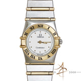 Omega Constellation 18K Gold Steel Quartz Ladies Watch