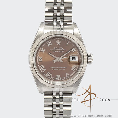 Rolex Lady Datejust 79174 Pink Salmon Roman Dial No Pinhole (2004)