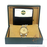 Rolex Oyster Datejust 16013 Champagne Linen Dial Vintage Watch (1987)