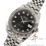 Full Set Rolex Datejust 41 Ref 126334 Black Diamond Dial on Jubilee Bracelet (2021)