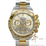Rolex Daytona Cosmograph 116523 Two Tone Grey Sunburst w Cert (2001)