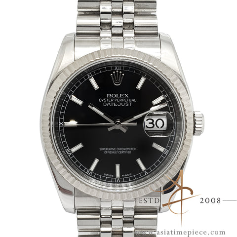 Rolex Datejust 36 Ref 116234 Black Dial Jubilee Bracelet (2005)