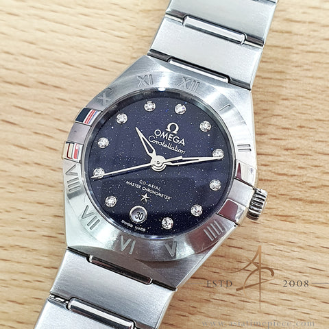 Omega Constellation 13110292053001 Blue Aventurine Star Diamond Dial 29mm (2021)