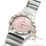 Omega Constellation Pink Mother of Pearl Diamond My Choice Quartz 1566.66.00