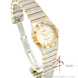 Omega Constellation 18K Gold Stainless Steel Ladies Watch