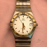 Omega Constellation Steel Solid Gold Quartz 1312.30.00