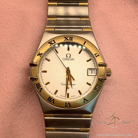 Omega Constellation Steel Solid Gold Quartz 1312.30.00