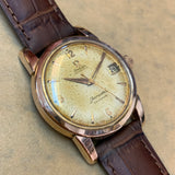 Omega Seamaster Rose Gold Cap Calendar Automatic Vintage Watch
