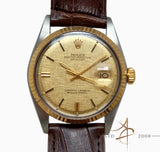 Rolex Oyster Perpetual Datejust Ref 1601 Linen Sigma Dial Vintage Watch (Year: 1978)